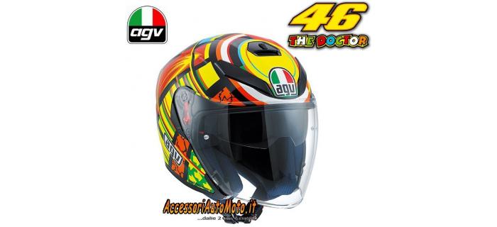 AGV K5 JET ELEMENTS VALENTINO ROSSI HELMET CARBON GLASS