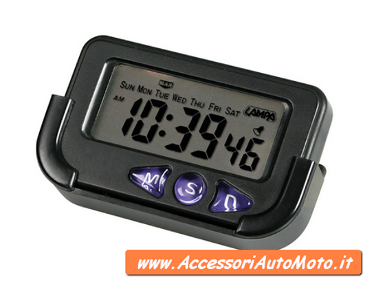 OROLOGIO MULTIFUNZIONE DIGITALE PER AUTO CAMION CAMPER UFFICIO