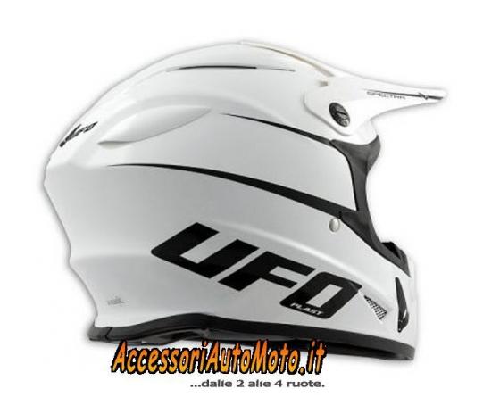 CASCO CROSS UFO LEVEL WHITE MOTOCROSS HELMET - Abbigliamento Moto