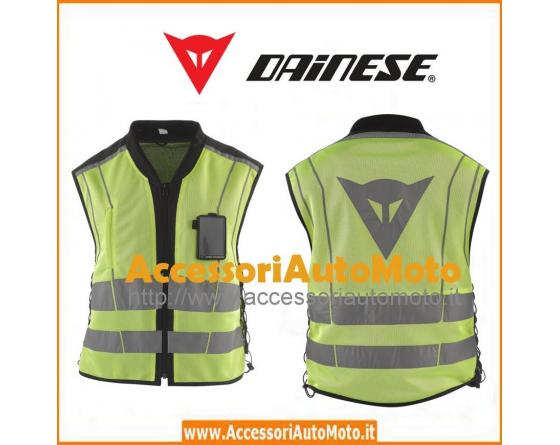 DAINESE GILET MOTO OMOLOGATO HIGH VISIBILITY PRO GIALLO FLUO