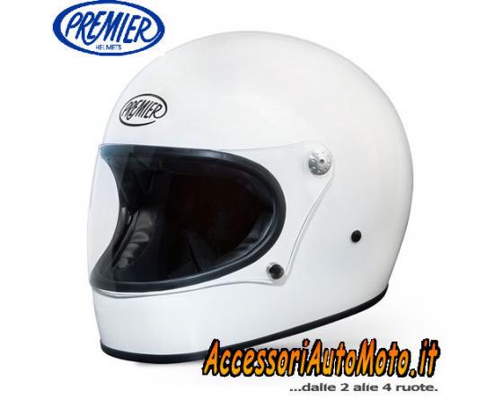 PREMIER TROPHY CASCO INTEGRALE VINTAGE RETRO' in FIBRA BIANCO