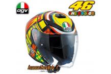 AGV K5 JET ELEMENTS VALENTINO ROSSI CASCO FIBRA E CARBONIO