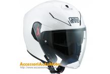 AGV K-5 JET WHITE MOTORCYLE HELMET CARBON GLASS