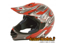 CASCO CROSS/MOTARD KOJI KJ-6 OFF ROAD ROSSO Taglia M