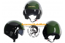 Casco Moto Diesel HI-JACK MULTI Black-Green