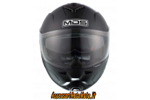 CASCO INTEGRALE MSD FULLSUN NERO OPACO CON VISIERINO SCURO