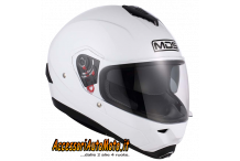 CASCO MOTO INTEGRALE MSD FULLSUN BIANCO CON VISIERINO SCURO